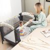Portable Tri-fold Pack and Play Mattress Pad with Gel-Infused Memory Foam