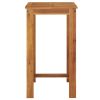 Patio Bar Table 23.6"x23.6"x41.3" Solid Wood Acacia