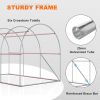 Greenhouses for Outdoors 10x7x7FT Upgraded Large Hot House for Green Garden Plant w/ Heavy Duty Galvanized Steel Frame Portable Walk-in Tunnel Tent