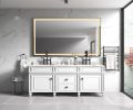 (ONLY FOR PICKUP) 84in. W x 48 in. H Super Bright Led Bathroom Mirror with Lights;  Metal Frame Mirror Wall Mounted Lighted Vanity Mirrors for Wall;