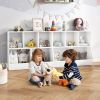 5-Cube Wooden Kids Toy Storage Organizer with Anti-Tipping Kits