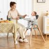 6 in 1 Convertible Highchair with Safety Harness and Removable Tray