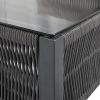 4-Piece Rope Patio Furniture Set, Outdoor Furniture with Tempered Glass Table